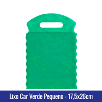 Lixo car TNT Verde Pequeno 17,5x26cm - Ref 1026