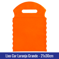 Lixo car TNT laranja Grande 21x30cm - Ref 1028