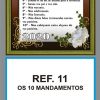 REF. 11 - FOLHINHA METALIZADA OS 10 MANDAMENTOS