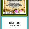 REF. 26 - SALMO 23 - FOLHINHA METALIZADA