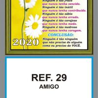REF. 29 - AMIGO - FOLHINHA METALIZADA