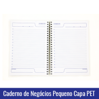 caderno de negocios pequeno capa pet sublimacao