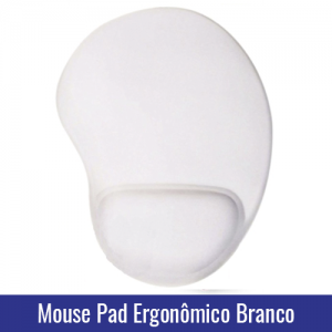 Mouse Pad BRANCO SUBLIMACAO Ergonomico 93362