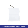 Chaveiro de Polímero c/argola formato BÍBLIA para Sublimação - Ref. 94500