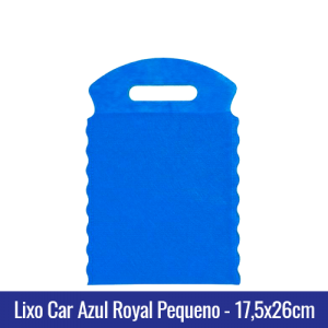Lixo car TNT Azul Royal Pequeno 17,5x26cm - Ref 1026