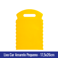 Lixo car TNT Amarelo Pequeno 17,5x26cm - Ref 1026