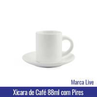 Xícara (caneca) Café 88ml com Pires - Ref. 9107